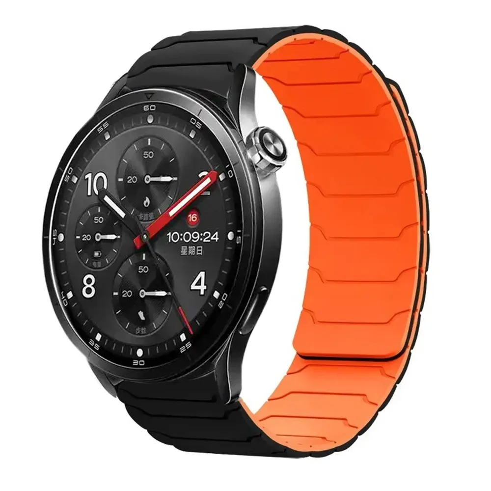 Magnetic Silicone Waterproof Watch Strap Bracelet - Universal Fit, 20MM/22MM