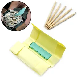 Watchmaker's Green Rubber Putty Cleaner with Wooden Stick (01)