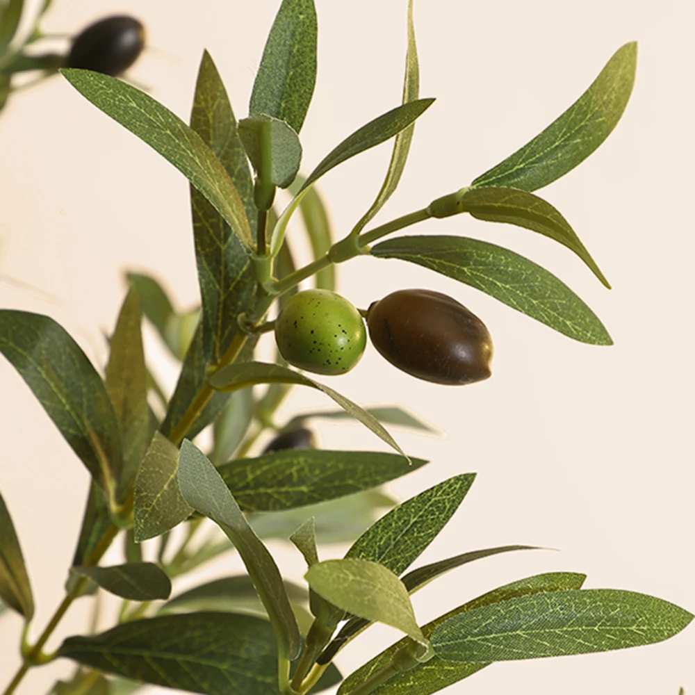 2pcs Artificial Olive Tree 120/150cm Tall Faux Silk Olive Trees Fake Potted Tree for Indoor Home Office Living Room Decor