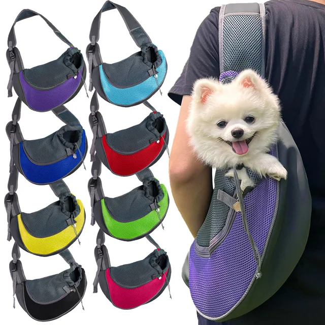 1pcs Pet Cat Dog Carrier Backpack Travel Tote Shoulder Bags Mesh Sling Carry Pack Pet Carrying Supplies Crossbody Shoulder Bag 1pcs Pet Cat Dog Carrier Backpack Travel Tote Shoulder Bags Mesh Sling Carry Pack Pet Carrying Supplies Crossbody Shoulder Bag