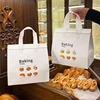 StoBag 10pcs Non-woven Insulation Tote Bag Fabric for Bread Cake Food Package Baking Keep Warm Delivery Reusable Portable Pouch 3