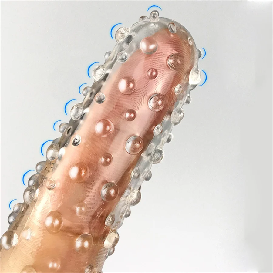 Reusable Double Finger Sleeve Condoms Vaginal G-spot Massager Clitoris Stimulator Finger Extender Sex Toys For Couples 2Pcs