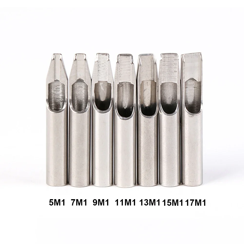 30Pcs RL DT M1 22 Sizes Stainless Steel Tattoo Machine Nozzle Tips Tattoo Grip Needles Kit Eyebrow Makeup Supply Accessories