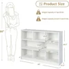 8-Cube Bookcase, Wood 3 Tier Open Storage Bookshelf,for Living Room, Study, Reading Nook, 48 X 12.5 X 36 5
