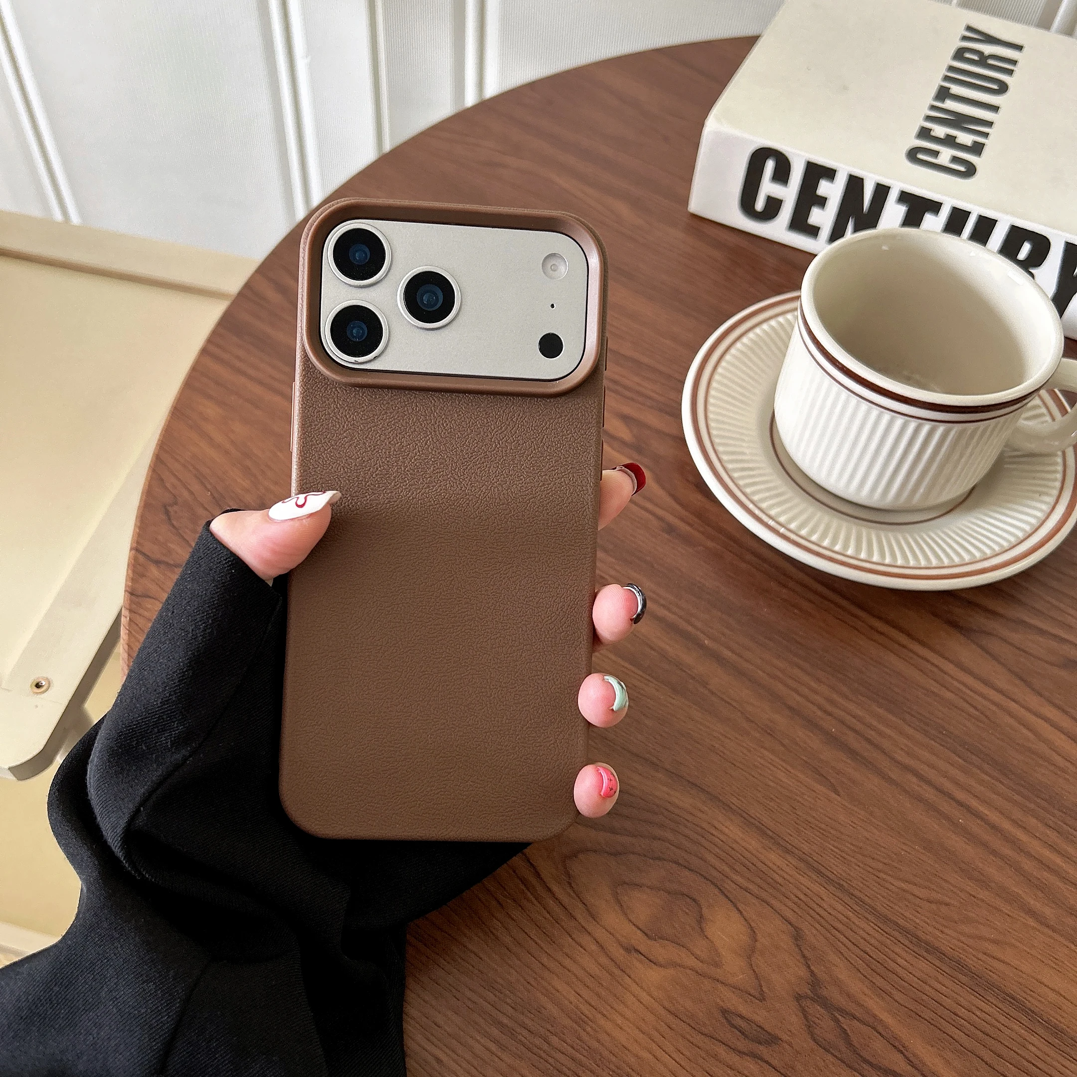 Matte Silicone Leather Texture Shock-Absorbing Soft Phone Case