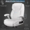 Big and Tall Office Chair with Ergonomic Lumbar Support, Leather Office Chair for Heavy People with Quiet Rubber Wheel 4