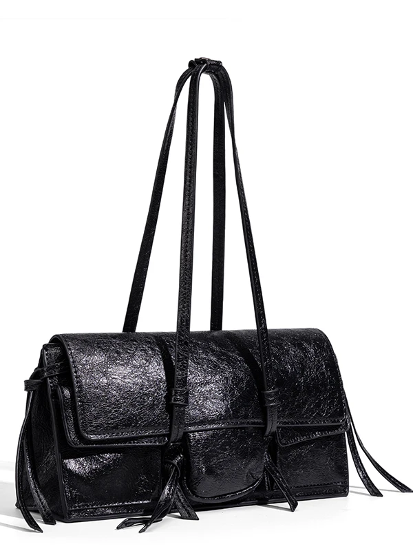 Fashion Square Solid Flap Pocket Shoulder Bags 2025 High Quality Bags for Women Interior Compartment Zipper Pu Women's Handbags