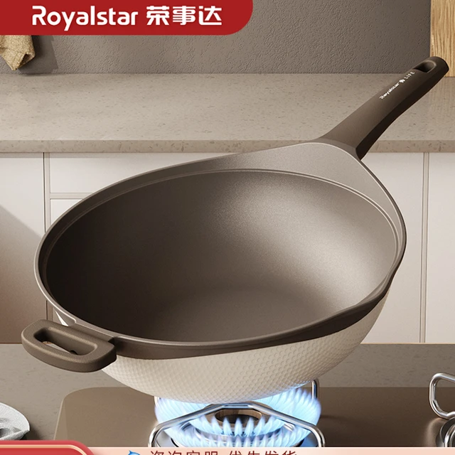 Poêles à frire en acier inoxydable 316, poêle à frire, wok en accent  d'abeille, cuisinière à induction - AliExpress