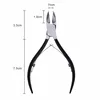 Nail Art Black Stainless Steel Nipper Clipper Cuticle Dead Skin Remove Edge Cutter Scissors Nail Clippers Manicure Tool 3
