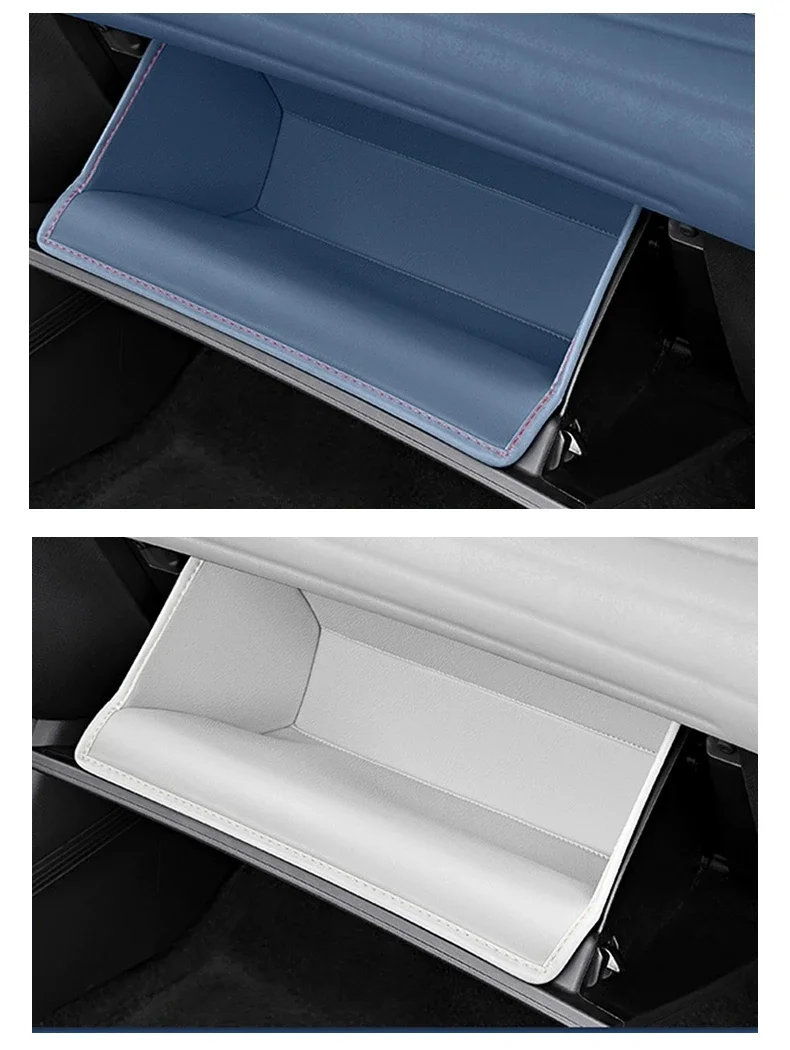 For Byd Yuan Plus Atto 3 2022-2025 Car Passenger Glove Box Storage Slot Pad Organizer Case Leather Protector Mat Wear Resistant