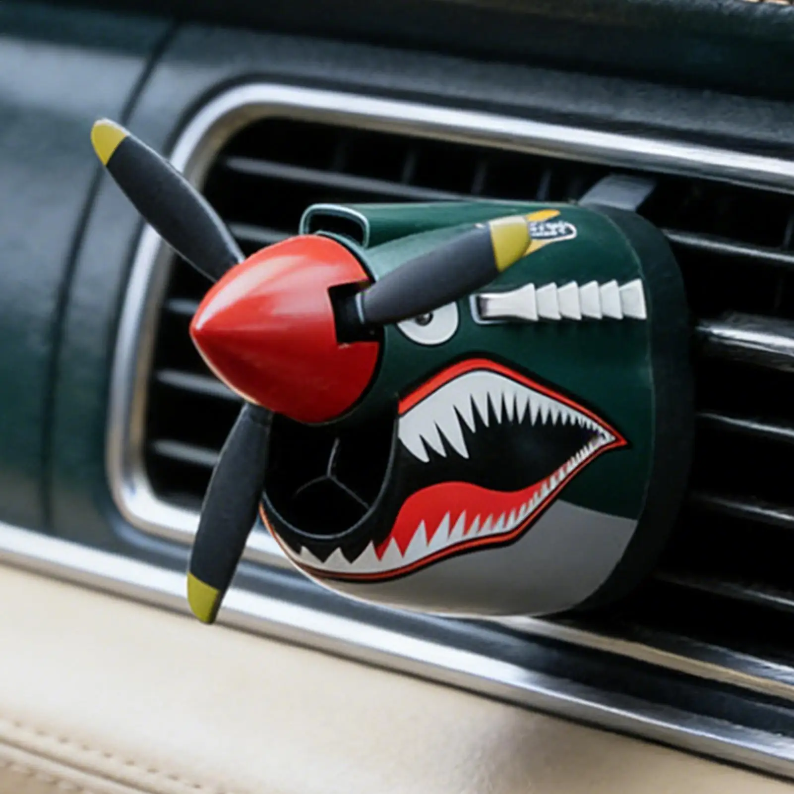Fighter Plane Shark Car Vent Air Freshener - Creative Odor Eliminator & Scent Diffuser for Vehicle Interior Decor