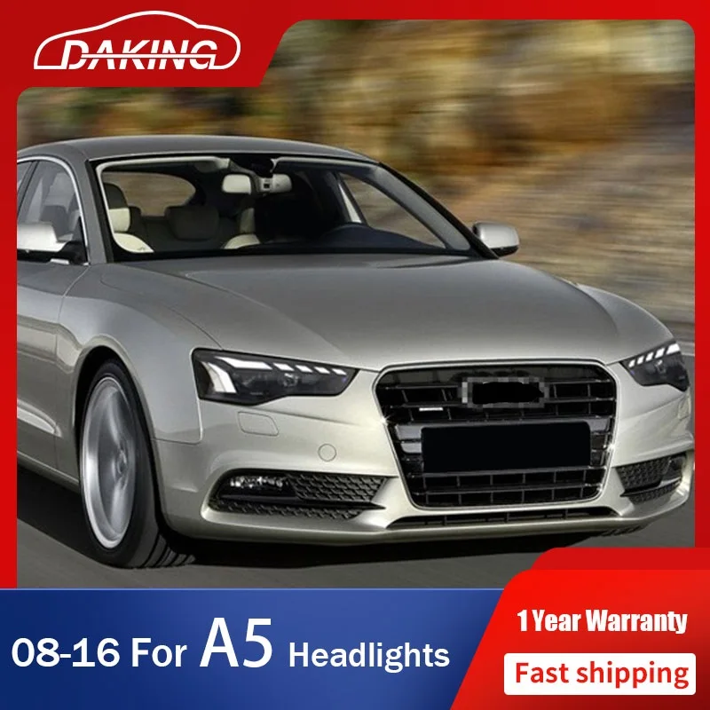 

New In All LED Headlights For Audi A5 A5L 2008-2016 For RS5 Style Animation Turn Signal LED Lens Front Light Automotive Assembly