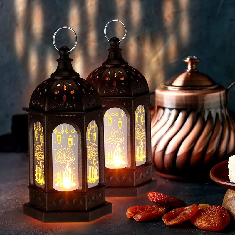  minkissy Eid Mubarak-Dekoration Mond Kerzenständer Eid Mubarak  Laterne Kerzenständer Für Mondsäulen Mond Teelichthalter Vintage  Kerzenhalter Stumpenkerzenhalter Spalte Schmiedeeisen Statue