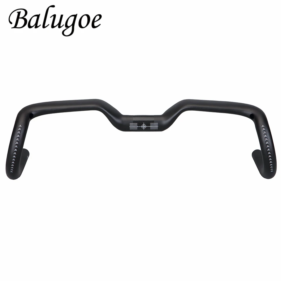 BALUGOE カーボンハンドル フレア Balugoe-カーボンマウンテンバイクハンドルバー,湾曲した