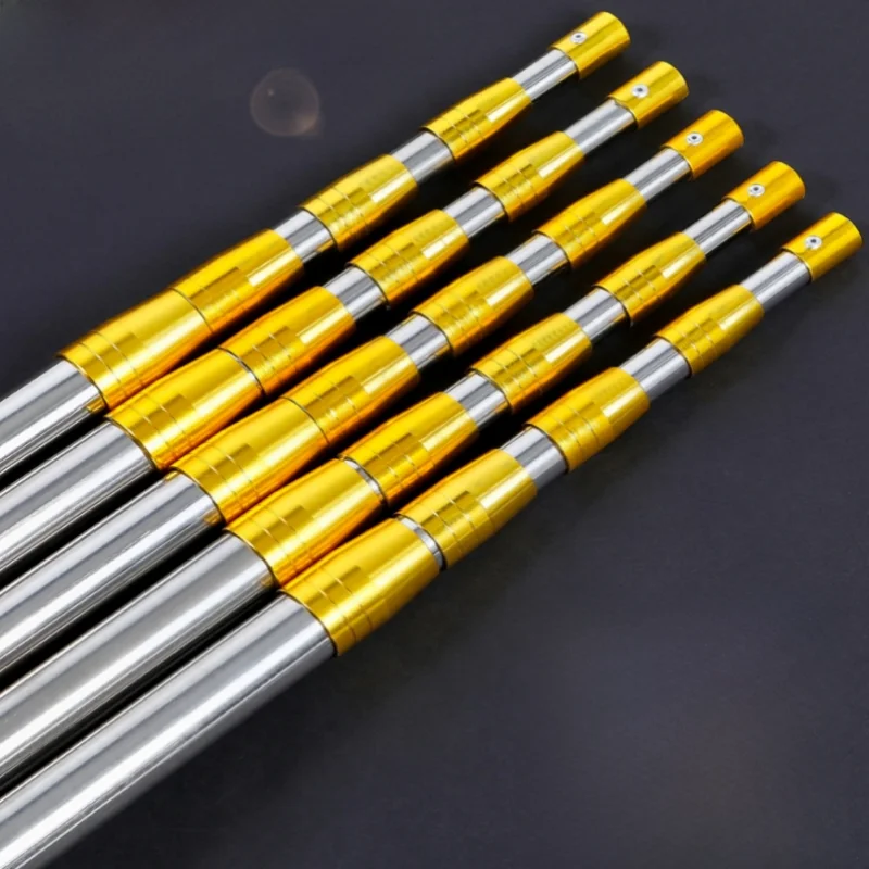 Multi-Functional Thiened Stainl Steel Retriever Net Pole Super Hard Fiing Pole Positioning 50 Meters Fruit Piing Pole