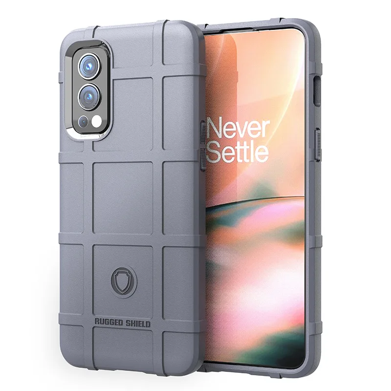 

Armor Heavy Silicone Cases for Oneplus Nord 2 5G ShockProof Shield Case for oneplus nord2 5g Matte Rubber Soft Phone Back Cover