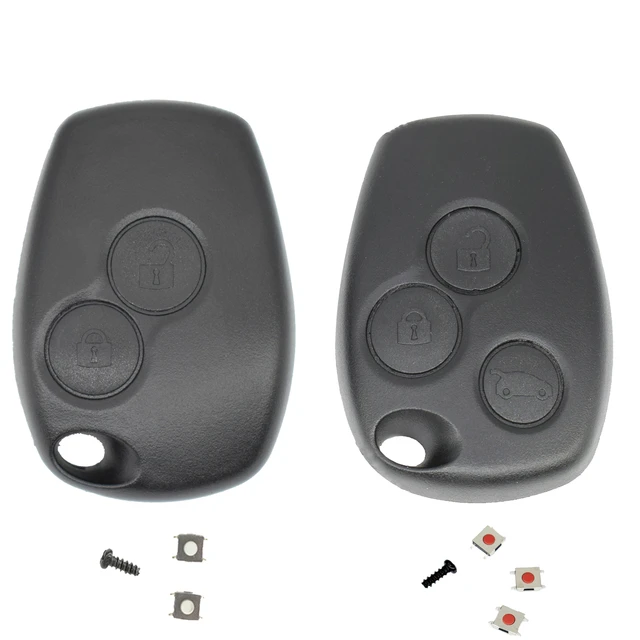 Coque de clé à distance de voiture avec interrupteur à 2/3 boutons, étui  Fob, housse pour Renault Clio, Trafic, Twingo, Goo, Master, Modus, Dacia  Duster, Sandero - AliExpress