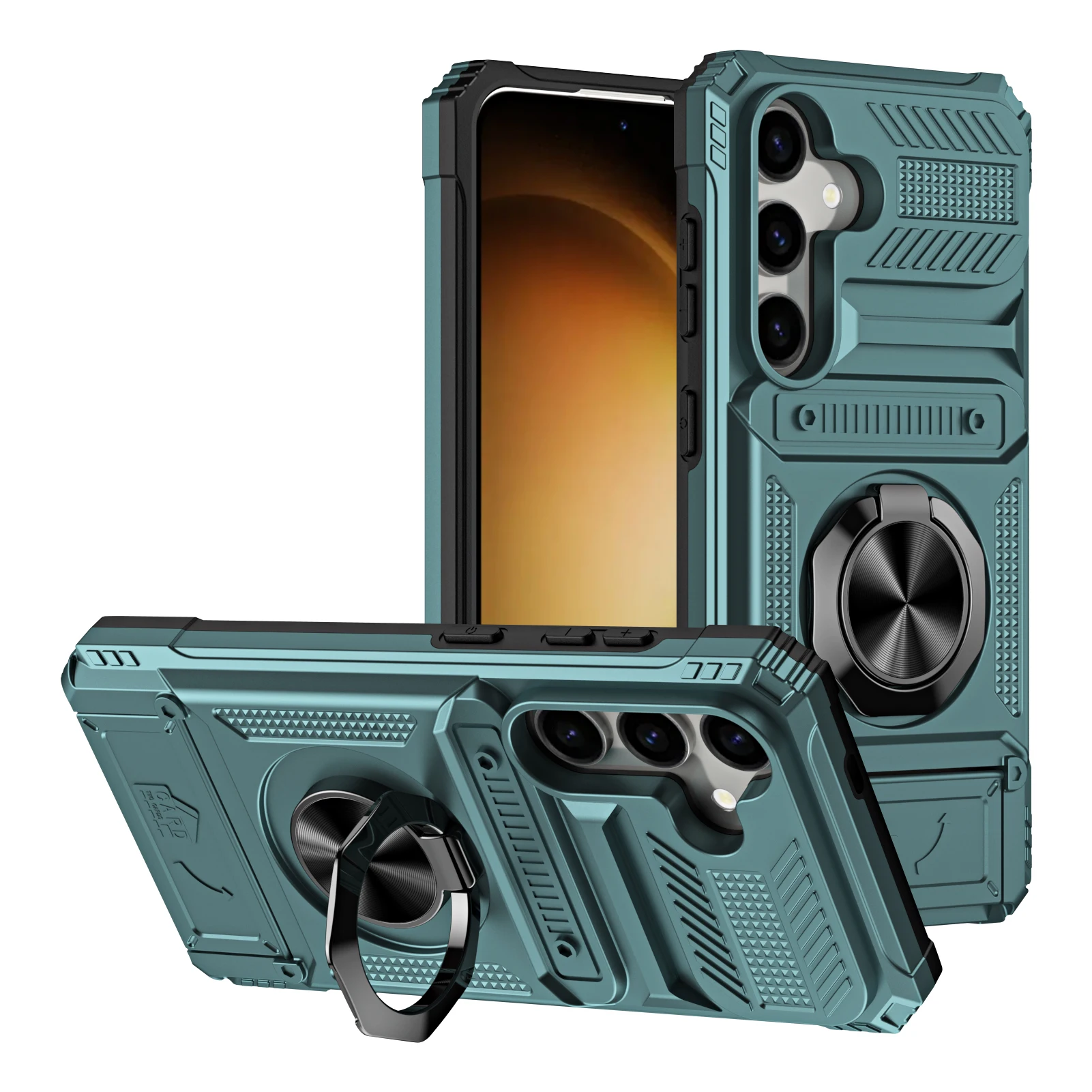 Funda Para Teléfono TCL 50 5G Con Soporte, Ranuras Para Tarjetas
