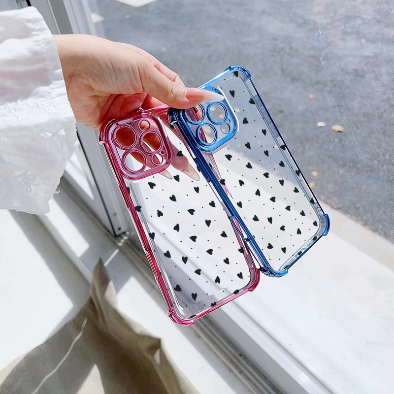 Romantic Couple Heart Shockproof Phone Case
