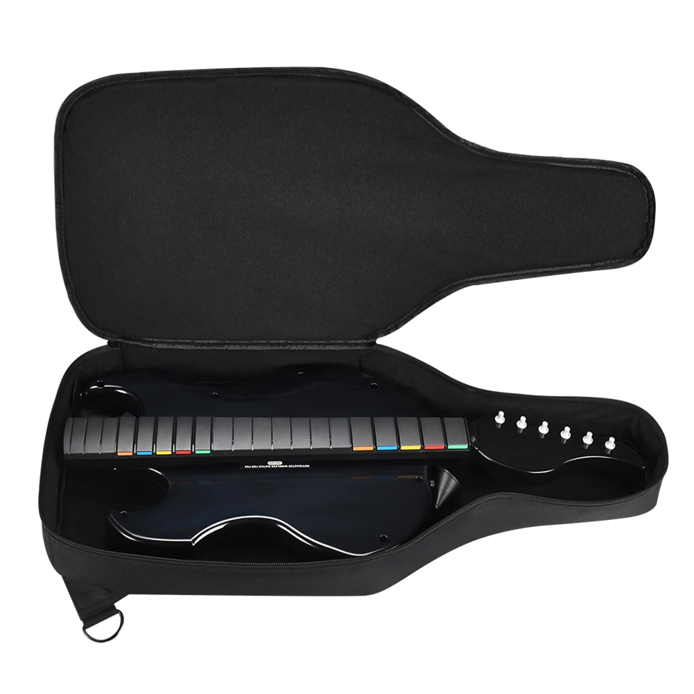 Portable Carrying Case Adjustable Shoulder Strap Shockproof with Accessory Pockets for PDP Riffmaster Wireless Guitar Controller