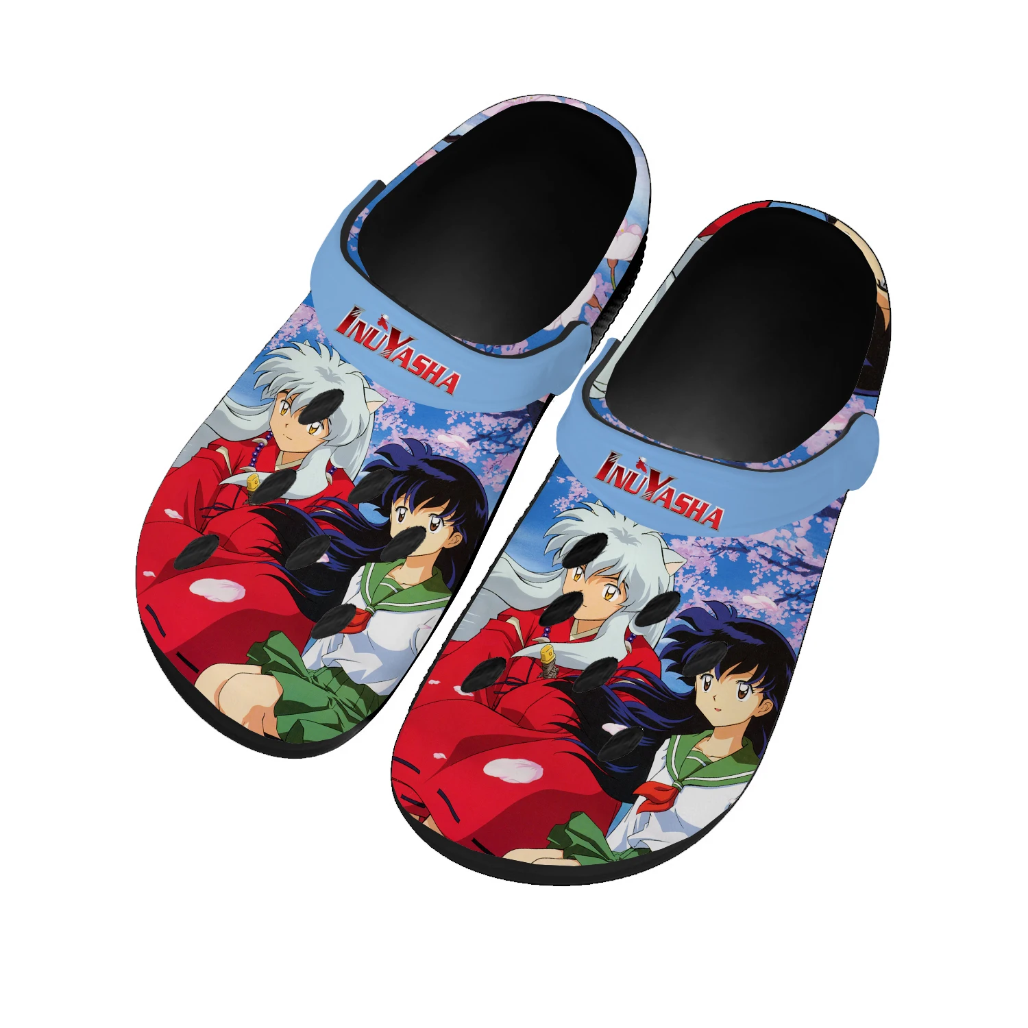 

Inuyasha Home Clogs Mens Womens Teenager Custom Made Water Shoe Kagome Higurashi Comics Manga Garden Beach Hole Slippers Sandals