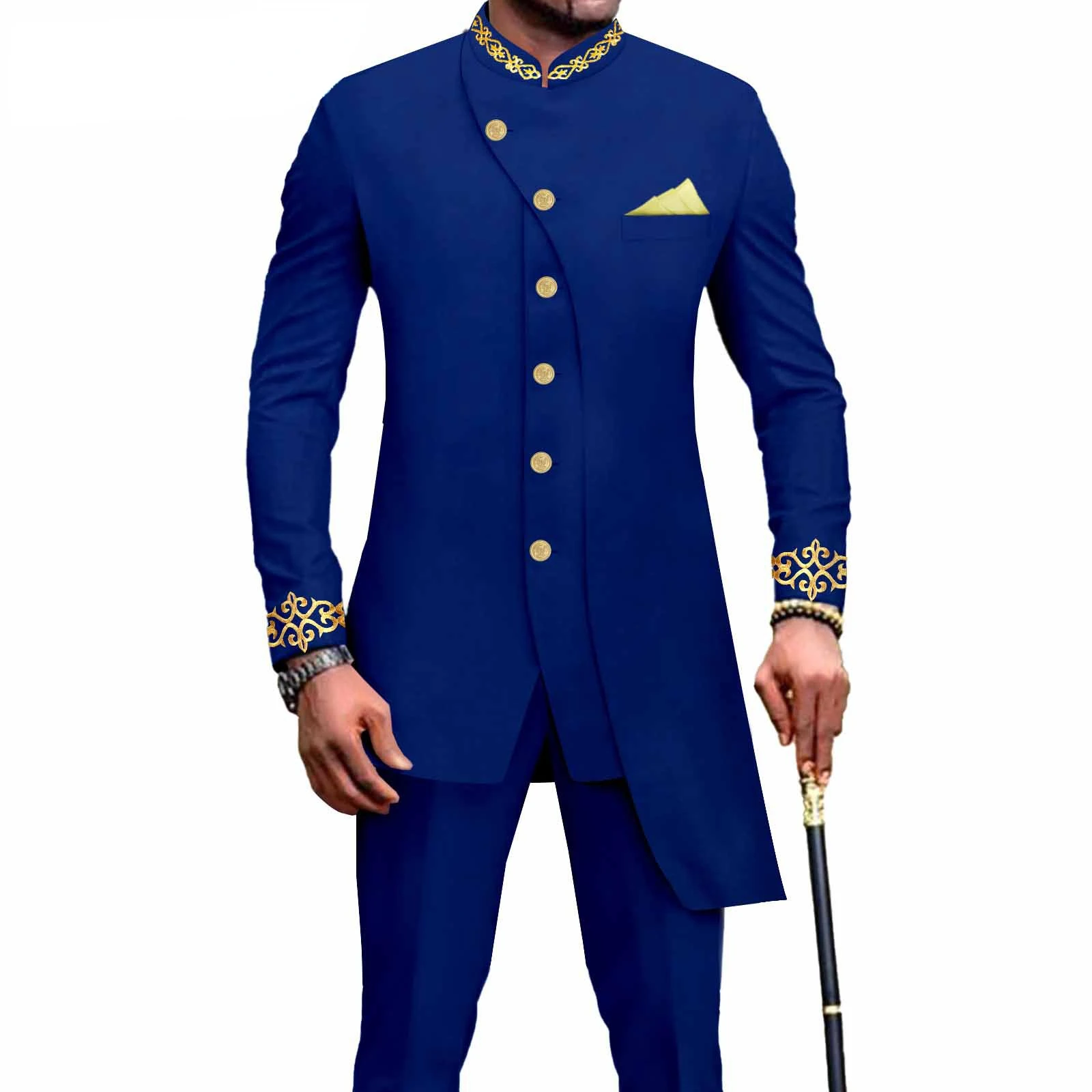 New Selling African Ethnic Print Men's Suit Slim Fashion Two-piece Set  Ropa Para Hombres Спортивный Костюм Мужской Pant Sets спортивный костюм из флиса маркель