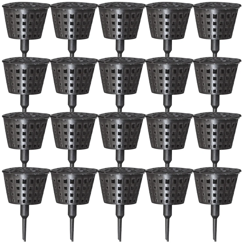 

Orchid Food Fertilizer Baskets Planting Net Pot Nutrition Cups Spike Gardening Supplies Bonsai Black L Size