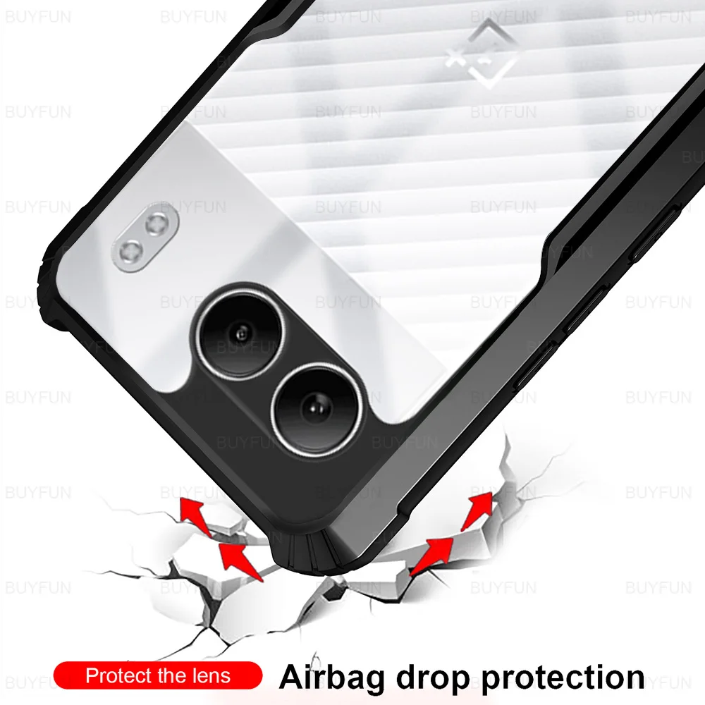 Premium Shockproof Clear Acrylic Phone Case - Protective Shell