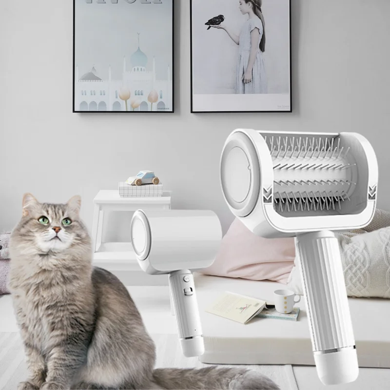 Pet Dog Hair Brush Electric Cat Comb Grooming Care Cat Brush 2 Gear