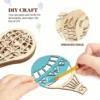 30 Pieces Unfinished Hot Air Balloon Wooden Decorations Hot Air Balloon Wooden Cutouts For DIY Home Decorations 3