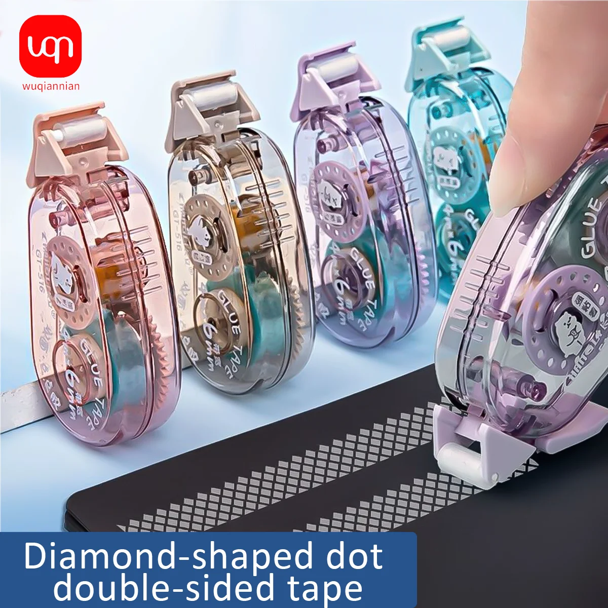 2/5pcs double-sided tape 6M * 6Mm roller tape DIY collage clip art album Office and school supplies stationery 5