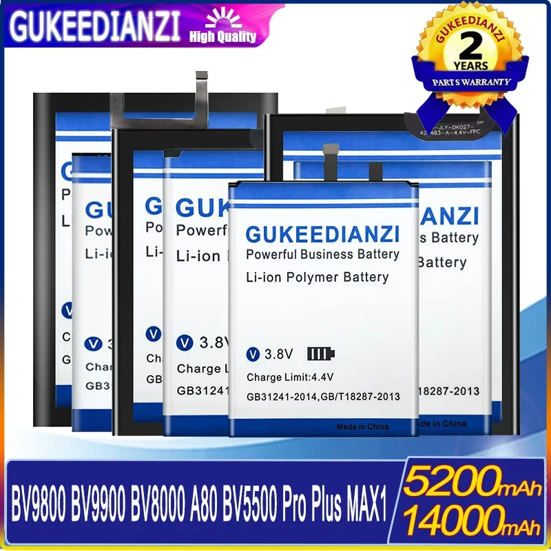 

5200/14000mAh Battery DK017 For Blackview A80 BV5500 BV8000 Plus/Pro BV5900 Bv9100 BV9800 BV9900 Pro MAX 1 MAX1 DK014 BV9800Pro