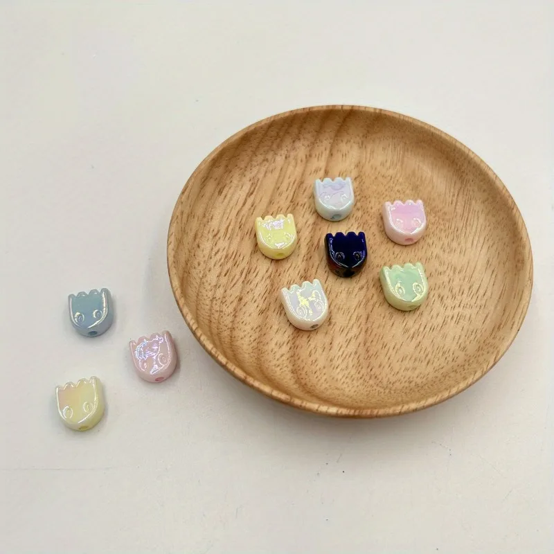 20 Stück Acryl-Geisterperlen für DIY-Schmuck, Armbänder und Perlenstifte – verschiedene Farben – Detail 4