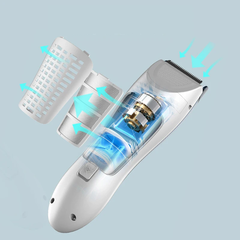 Mute Kids Hair Trimmer Automatic Gather Waterproof Baby Adult Hair Clipper Electric Cutting Baby Care hair clipper hair trimmer