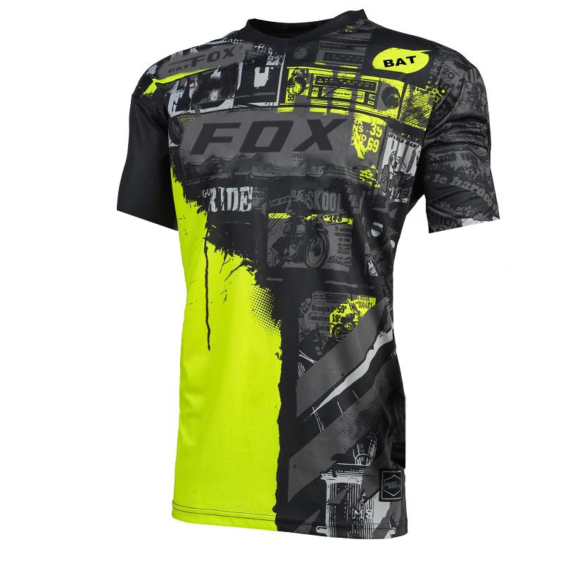 Camiseta Motocross T-Shirt Short Sleeves BAT FOX T-Shirt Downhill Jersey Off Road Motorcycle Cycling jersey Maillot ciclista