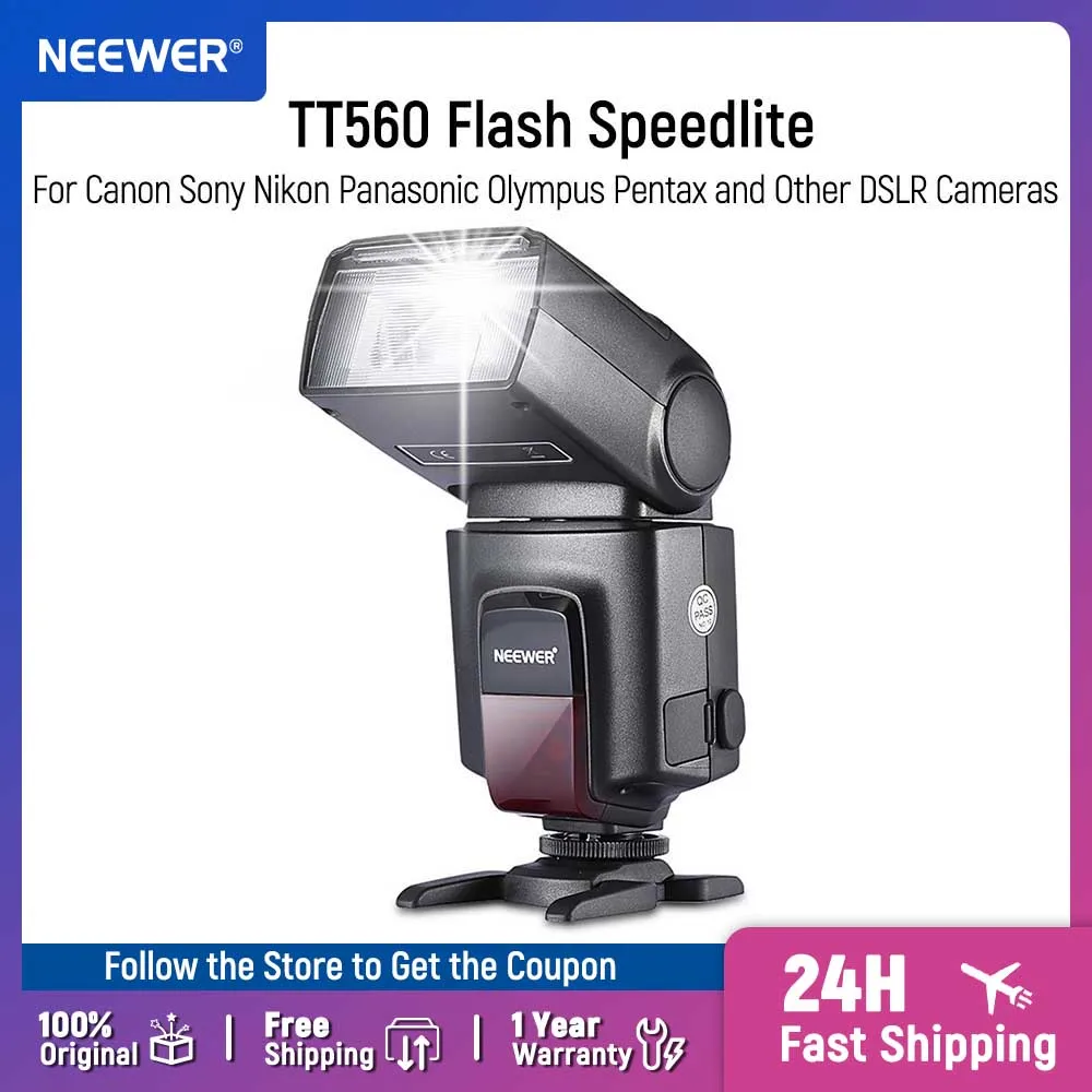 NEEWER NW760-N TTL Speedlite Flash For Nikon DSLRs - 76Ws GN60, 1/8000s HSS, Built-in 2.4G Wireless, TCM Conversion, Compatible With Z9, D850, D750, Etc.