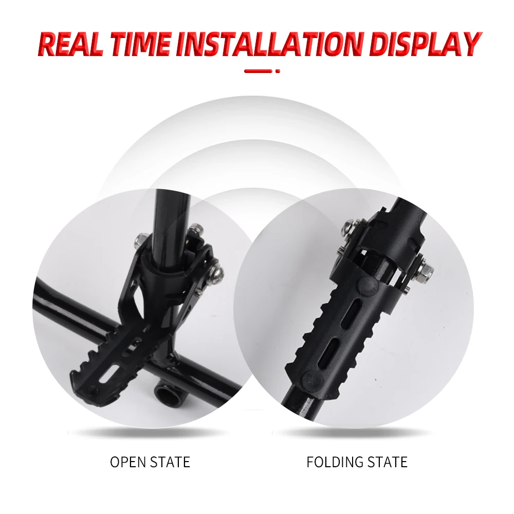Motorcycle Highway Front Foot Pegs Folding Footpegs Footrests Clamps For BMW R1250GS R1200GS R 1200 GS 1250 GS Adventure ADV GSA motorcycle accessories motorcycle footrests motorcycle foot pedals