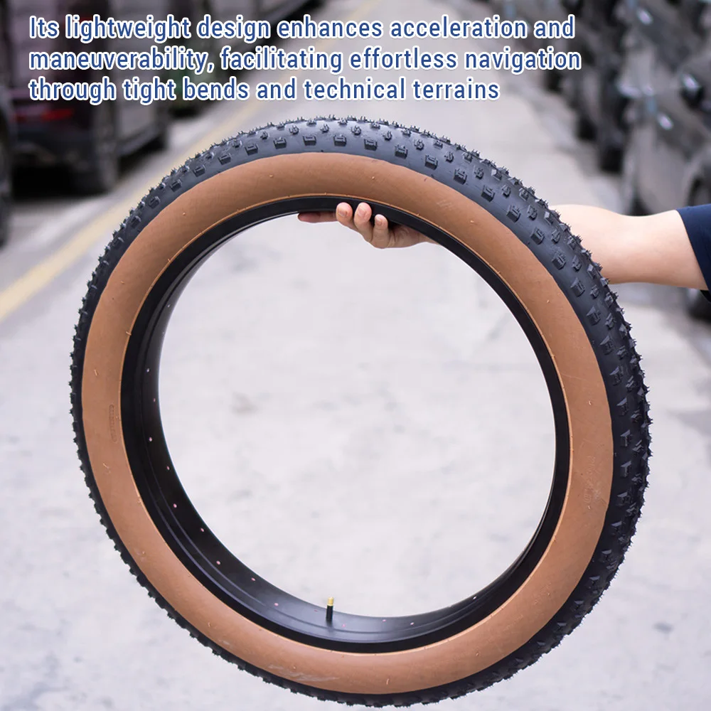 26 x 4.0Inch/20 x 3.0Inch/20 4.0 Inch Fat Bike Tire Rubber Bike Folding Tires Snow Beach Bicycle Replacement Tire