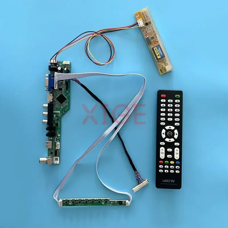 

Плата драйвера для N150X2, N150X3, N150X6, TX38D81VC1CAB, 1CCFL, 1024*768, комплект «сделай сам», 30-контактный LVDS ЖК-монитор AV + HDMI + VGA + IR + USB