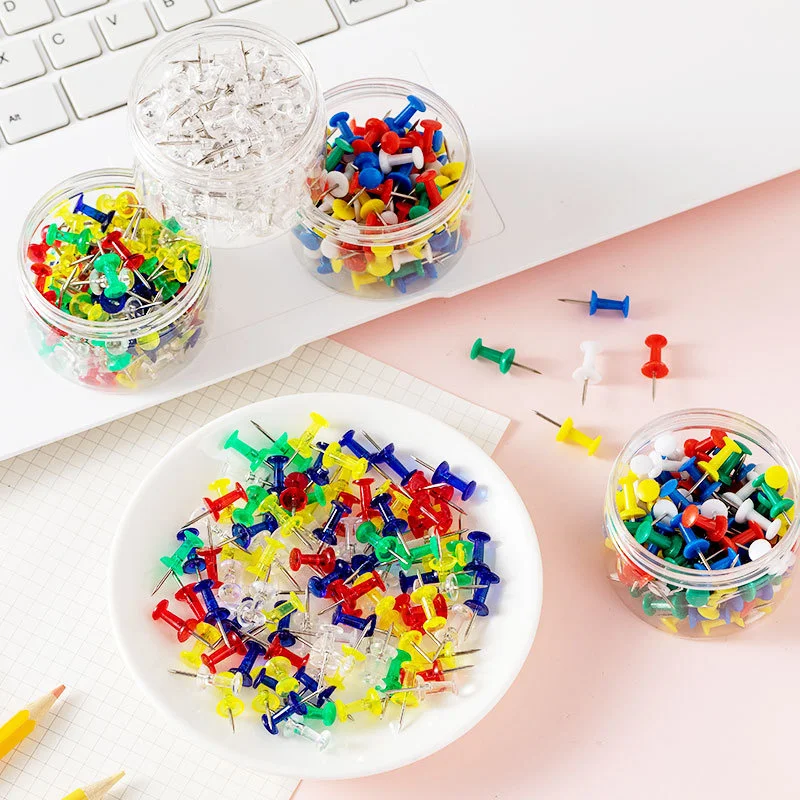 120PCS Multicolor Push Pins for Cork Board Office push pins