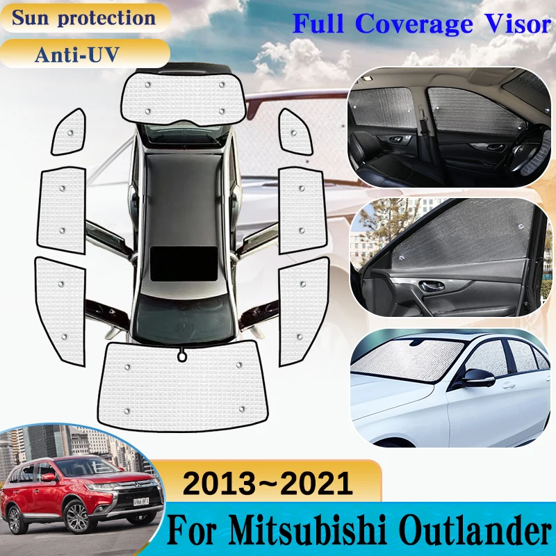 

Car Windshield Visor For Mitsubishi Outlander Accessories GF GG ZJ ZK ZL 2013~2021 Full Window Sun Protection Anti-UV Sunshades