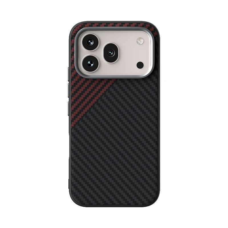 Carbon Fiber MagSafe-Compatible TPU Soft Phone Case