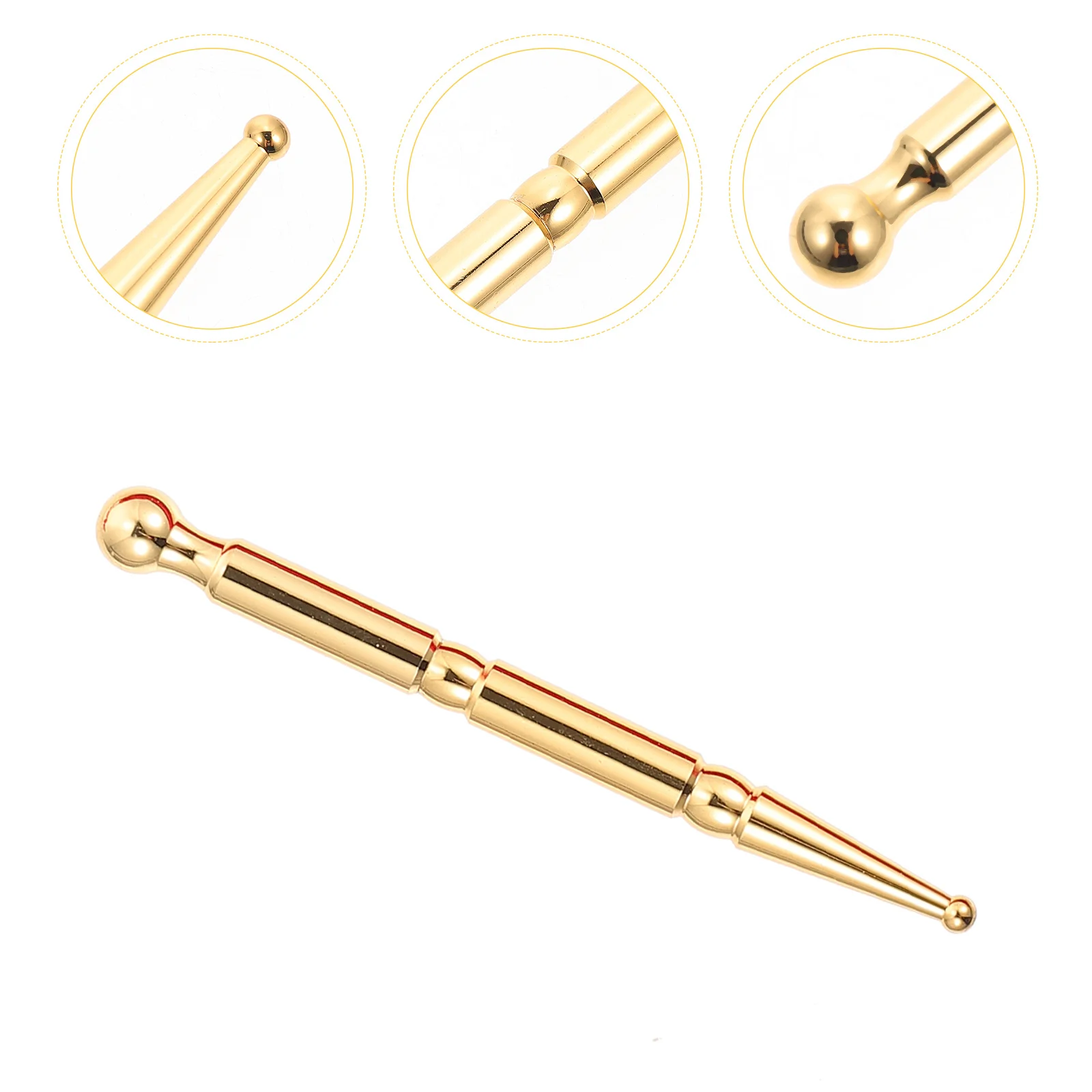 

Facial Massage Tools Acupuncture Pen Massager Face Self-massage Acupressure Bar Brass Acupoint Care Stick