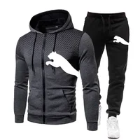 Nouvel ensemble de survêtement homme automne-hiver 2026 : sweat à capuche et pantalon de jogging – Tenue décontractée 2 pièces pour le sport et le quotidien 2