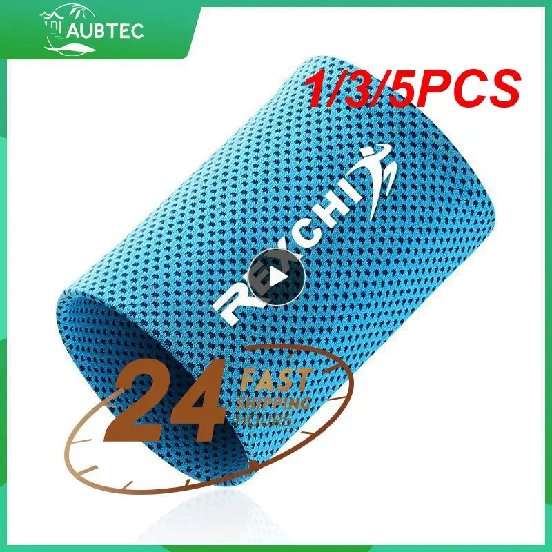

1/3/5PCS Wrist Sports Wristband Quick-drying Cooling Solid Color SweatBand Adjustable Wrist Support Wristband For Fitness