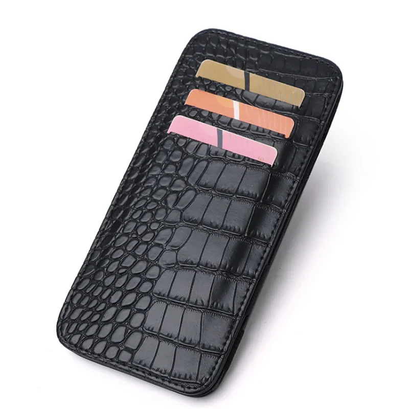 PU Wallet Crocodile Pattern Id Bank Credit Card Holder Protector Case Portable Travel Men's Banknote Organiser Passport Cover credit card holder,id card holder