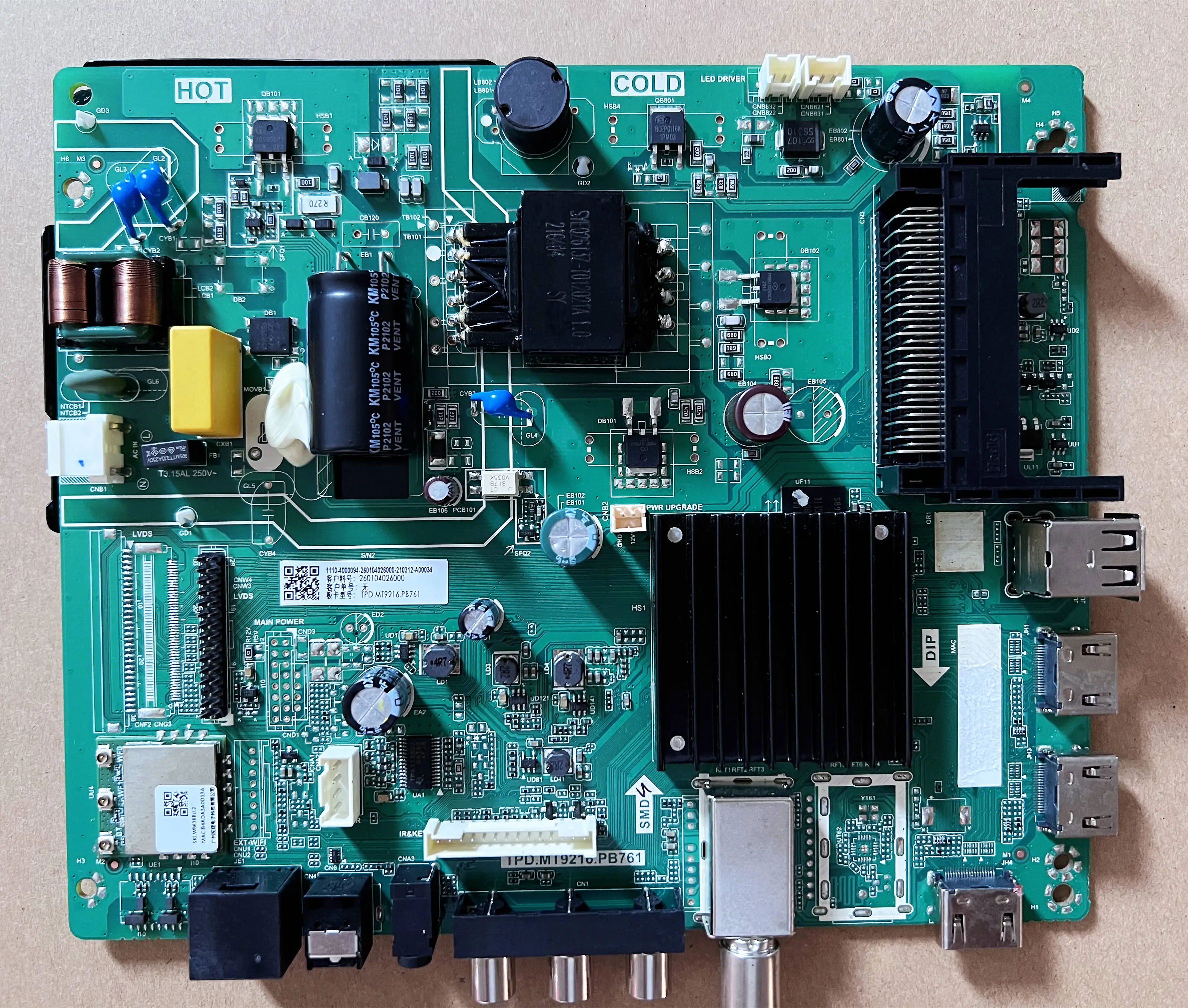 TP.MS3553.PB802 TVマザーボード、テスト済み、実物写真、MYONAZ対応、640MA 65W 1920x1080 UNIVERSAL  LED ANDROID TP.MS338.PB802 MOTHER BOARD #wb 36 in UNIVERSAL LED ANDROID TP .MS338.PB802 Main Board by Universal Led Tv , | Digital Electronics  Services in ... TVマザーボード TP.MS3553.PB802 TVマザーボード、MYONAZ 640MA 65w 1920x1080