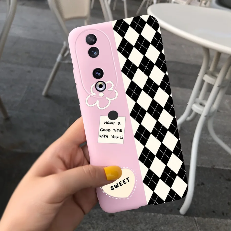 Fashion Leopard Painted Matte Soft Phone Case for Huawei Honor 90 Series
