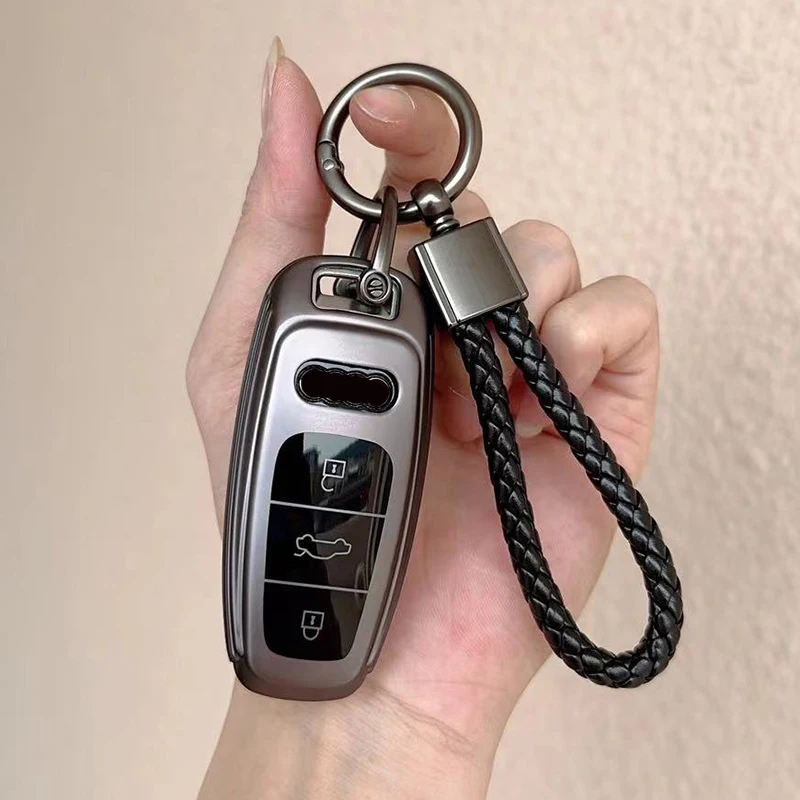 Premium Grey TPU Car Remote Key Case Cover Fob Shell