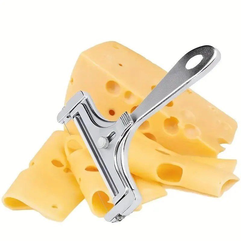 Trancheuse à fromage réglable - Acier inoxydable - Trancheuse à fromage  avec fil 